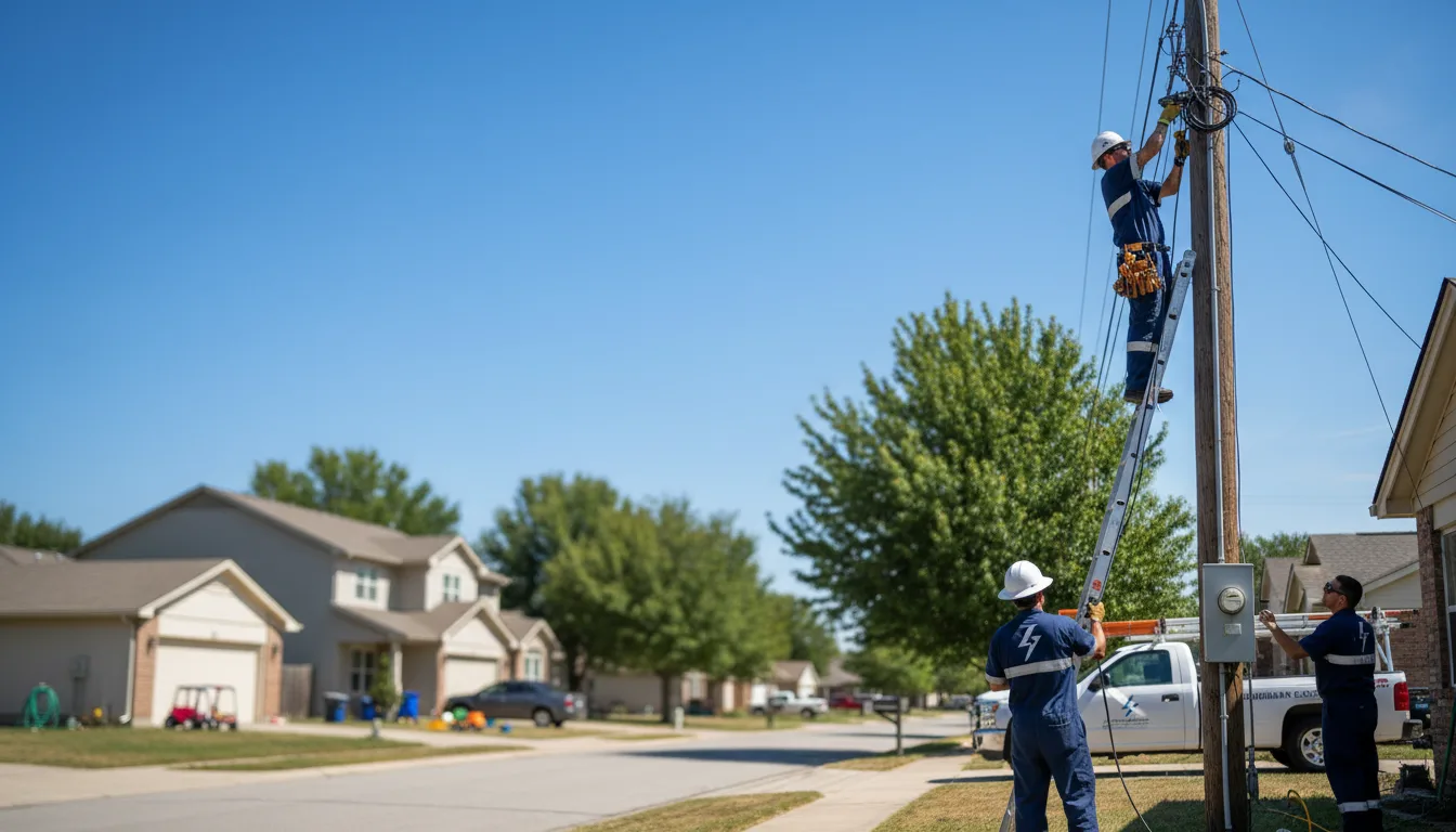 Residential electrician providing installation services in Farmington, NY